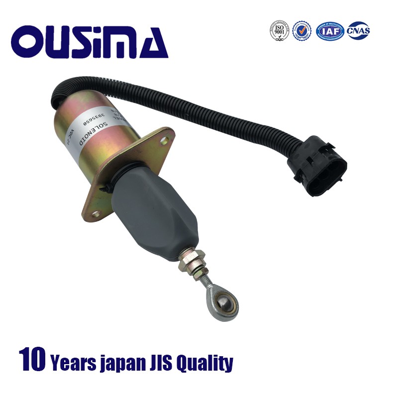 Ousima excavator engine stop solenoid valve 3935650 is applicable to r305-7 flameout solenoid valve