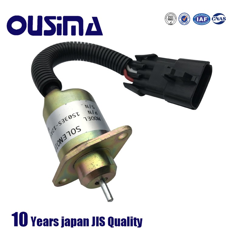 Ousima excavator accessories 1503es-12a5uc9s for Kubota flameout solenoid valve