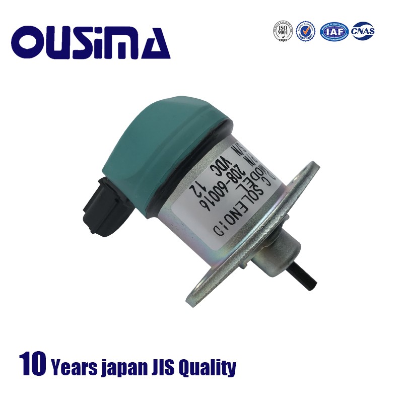 Ousima excavator accessories diesel engine shutdown solenoid valve 17208-60016 for Kubota d905 d1005 d1105