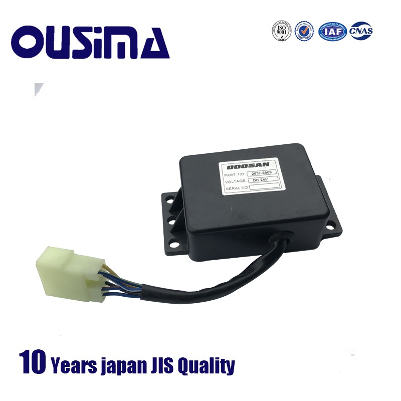 Ousima excavator parts 24V 2537-9008 Daewoo excavator wiper relay switch for dh225-7