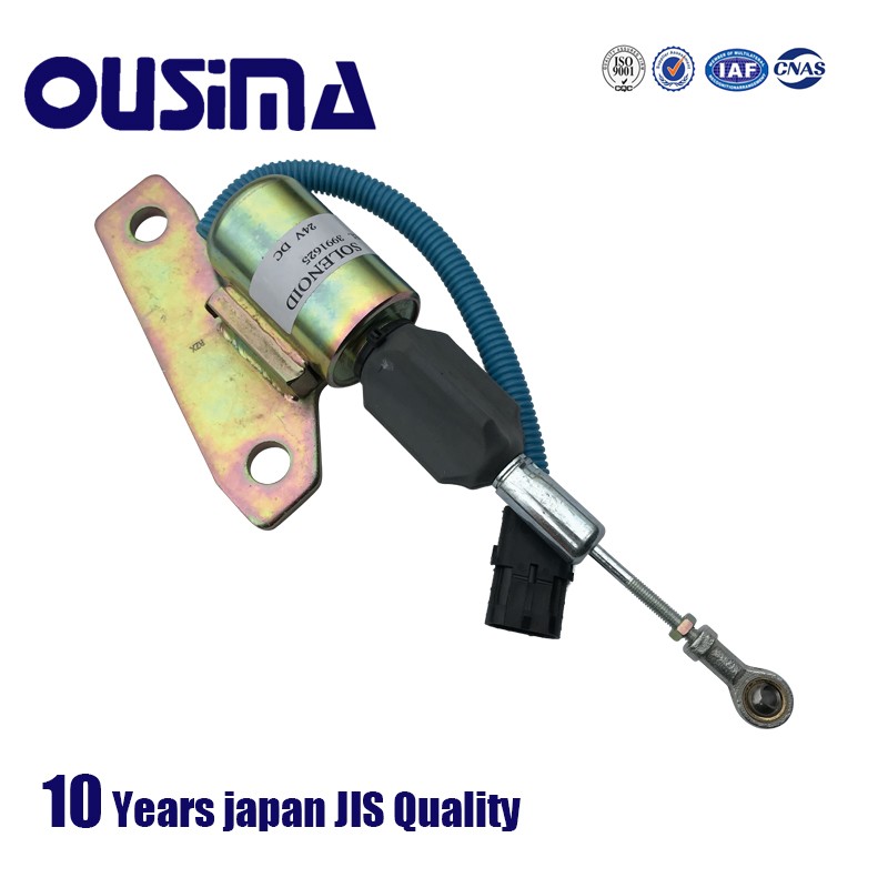 Ousima excavator engine stop solenoid valve 3991625 24 V is suitable for r325-7 flameout solenoid valve