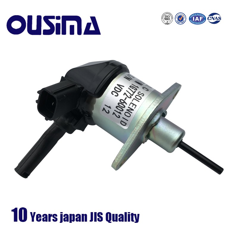 Ousima excavator accessories 1g772-60012 for v3300 v3600 + Kubota flameout solenoid valve